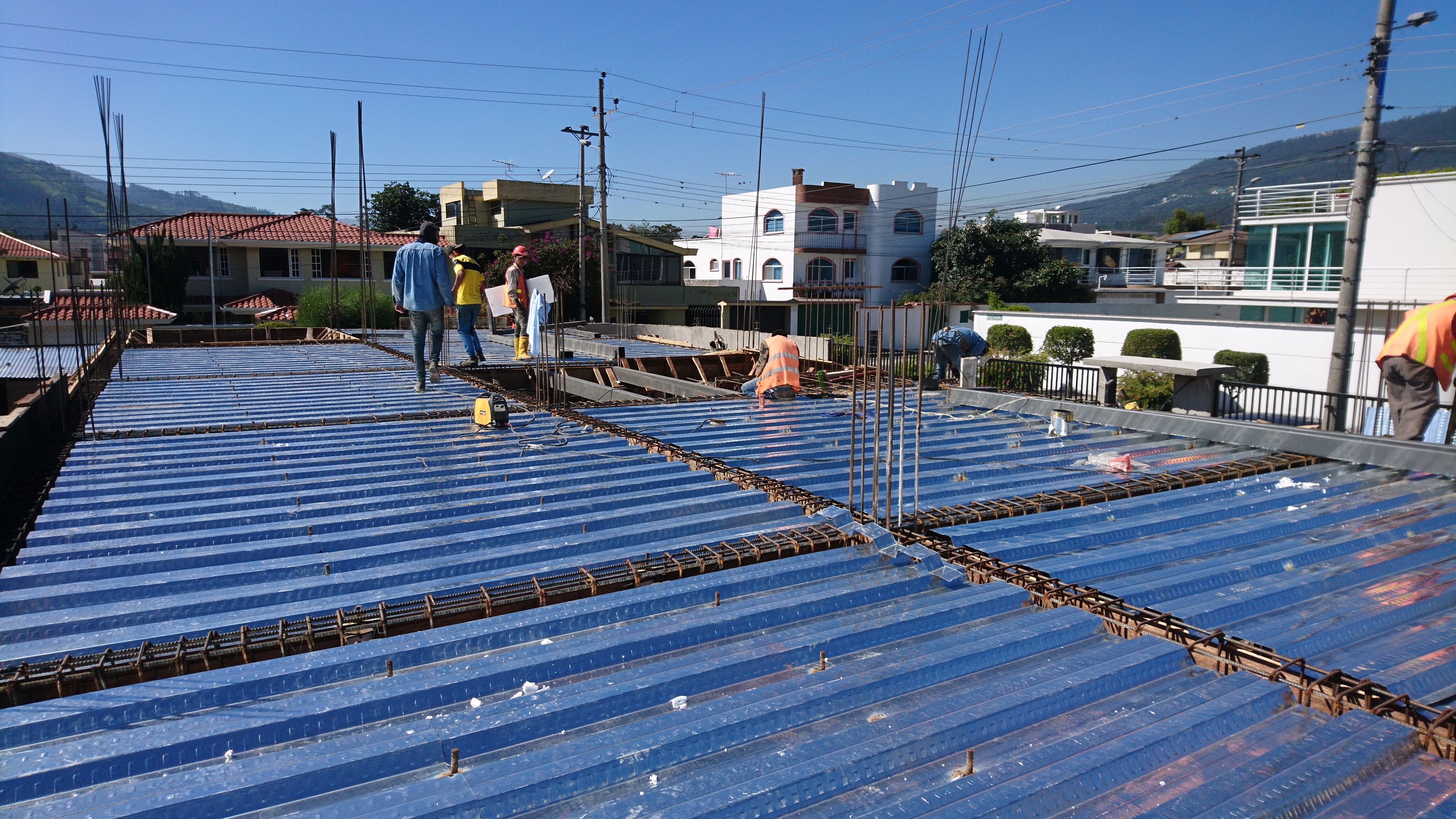 Instalación de placa colaborante