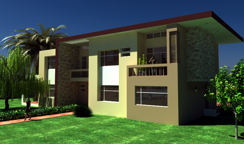 Render de casa residencial