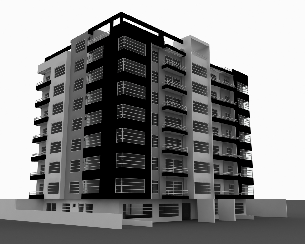 Render de edificio residencial